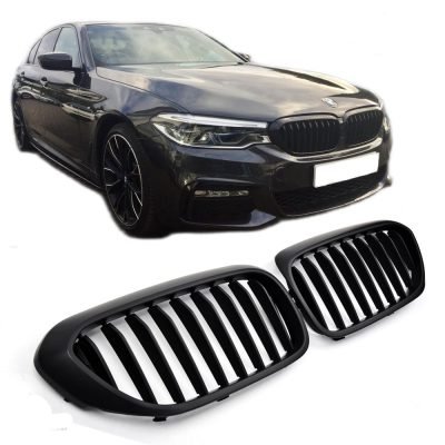 Per BMW Serie 5 G30 G31 Griglia Anteriore Nero Opaco