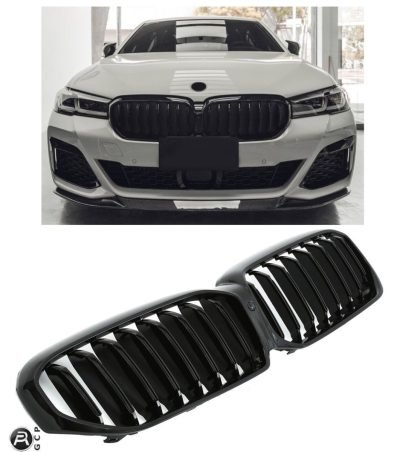 Per BMW Serie 5 G30 G31 LCI Sport Griglia Radiatore Nero Lucido