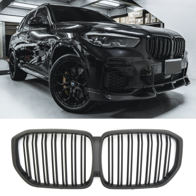 Per BMW X5 G05 Griglia del Radiatore Doppio Ponte Nero Opaco 2018-2023