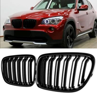 Per BMW X1 E84 Sport Griglia Radiatore Doppia Striscia Nera Lucida