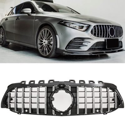 Mercedes Classe A W177 Griglia Radiatore Panamericana Look AMG con supporto telecamera