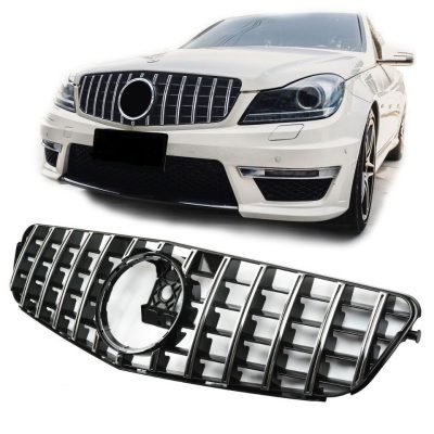 Griglia sportiva cromata per Mercedes W204 Panamericana AMG GT GT-R Optik