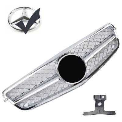 Griglia sportiva per Mercedes W204 S204 C cromata C63 AMG Look