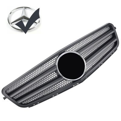 Griglia sportiva per Mercedes W204 S204 C nero opaco C63 AMG Look