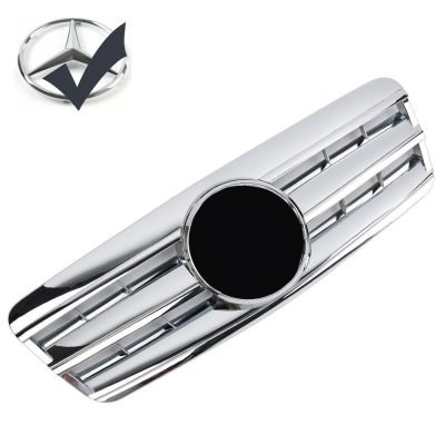 Griglia griglia sportiva per Mercedes C208 A208 CLK cromata AMG Look