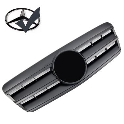 Griglia griglia sportiva per Mercedes W208 / C208 / A208 CLK Matt Black AMG Look