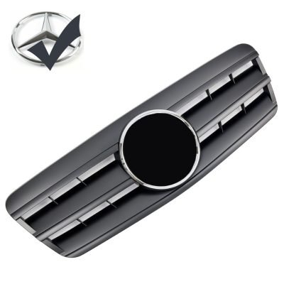 Griglia sportiva per Mercedes C208 A208 CLK Nero opaco AMG Look