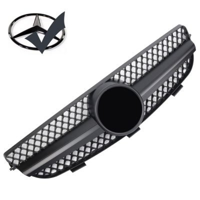 Griglia griglia sportiva per Mercedes W209 CLK nero lucido AMG Look