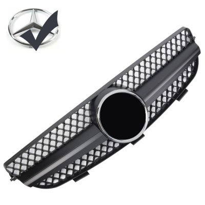 Griglia Griglia sportiva per Mercedes W209 CLK Nero Opaco AMG Look