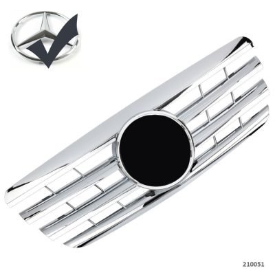 Griglia sportiva per Mercedes W210 S210 E 1999-2002 cromata AMG Look