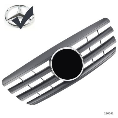 Griglia sportiva griglia per Mercedes W210 S210 E 1999-2002 nero opaco AMG Look