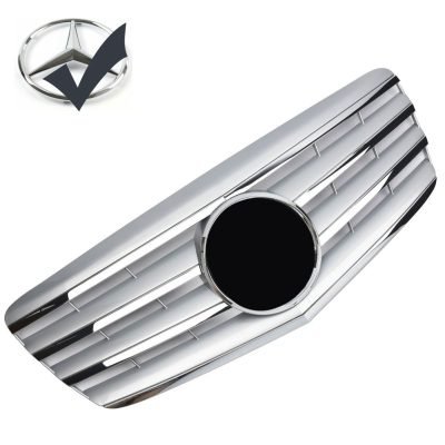 Griglia sportiva griglia per Mercedes W211 S211 E 2006-2009 cromo argento AMG Look