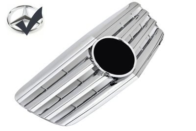 Griglia sportiva per Mercedes W211 S211 E 04 / 2006-2009 cromata AMG Look