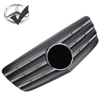 Griglia griglia sportiva per Mercedes W211 S211 E 2006-2009 nero opaco AMG Look