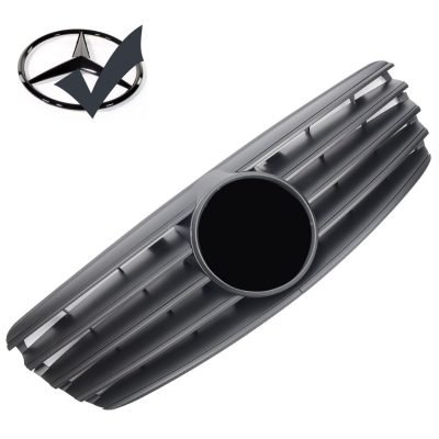 Griglia sportiva per Mercedes W211 S211 E Fino al 2006 nero opaco AMG Look