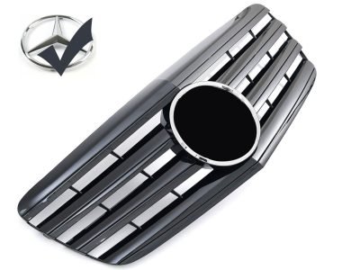 Griglia sportiva per Mercedes W211 S211 E ’06 -’09 nero lucido look AMG