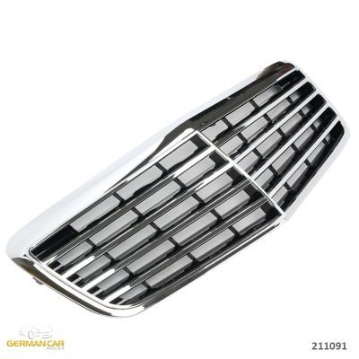 Griglia sportiva per Mercedes W211 S211 E 2006-2009 cromata nera AMG Look