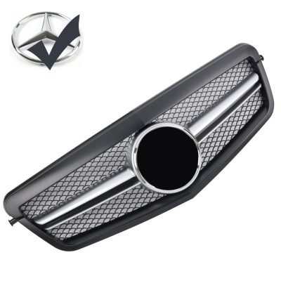 Griglia griglia sportiva per Mercedes W212 E Fino al 2013 Nero Opaco AMG Look