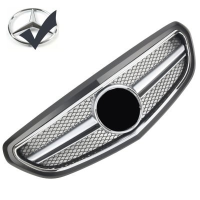 Griglia sportiva per Mercedes W212 S212 E dal 2013 Avantgarde AMG Optik Nero Opaco