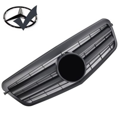 Griglia sportiva per Mercedes W212 S212 E Fino al 2013 nero opaco AMG Look