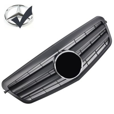Griglia sportiva per Mercedes W212 S212 E Fino al 2013 nero opaco AMG Look