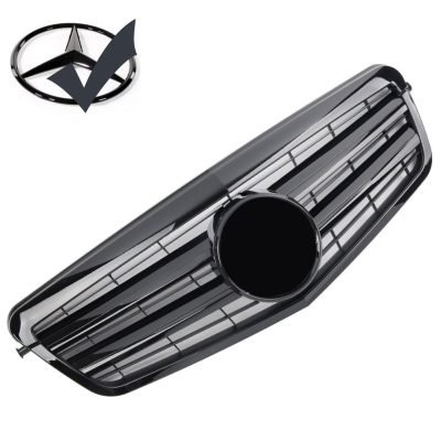Griglia griglia sportiva per Mercedes W212 S212 E Fino al 2013 nero lucido AMG Look