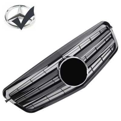 Griglia griglia sportiva per Mercedes W212 S212 E Fino al 2013 nero lucido AMG Look