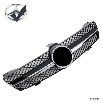 Griglia sportiva per Mercedes W219 CLS 2004-2008 cromata nera AMG Look