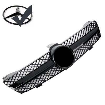 Griglia sportiva per Mercedes W219 CLS 2004-2008 nero lucido AMG Look