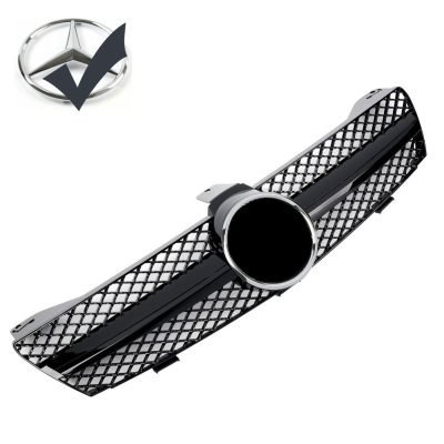 Griglia sportiva per Mercedes W219 CLS 2004-2008 nero lucido AMG Look