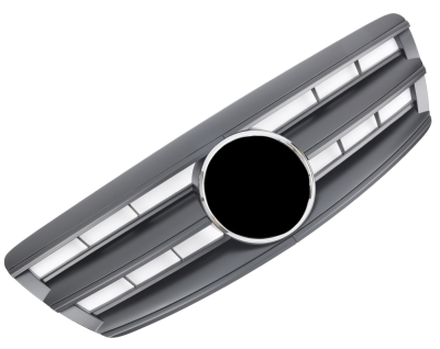 Griglia sportiva per Mercedes W220 S dal 10/2002 nero opaco AMG Look