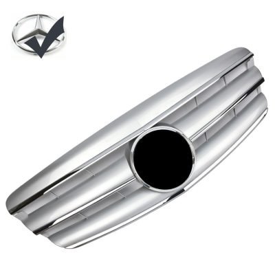 Griglia sportiva griglia per Mercedes W221 S 2005-2009 argento cromato AMG Look