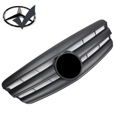 Griglia sportiva per Mercedes W221 S 2005-2009 nero opaco look AMG