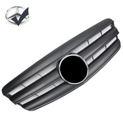 Griglia sportiva per Mercedes W221 S 2005-2009 nero opaco look AMG