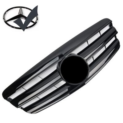 Griglia griglia sportiva per Mercedes W221 S 2005-2009 nero lucido AMG Look