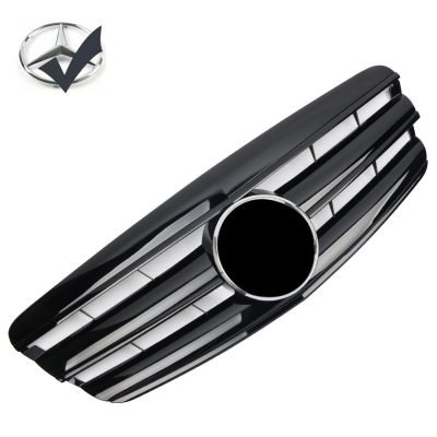 Griglia griglia sportiva per Mercedes W221 S 2005-2009 nero lucido AMG Look