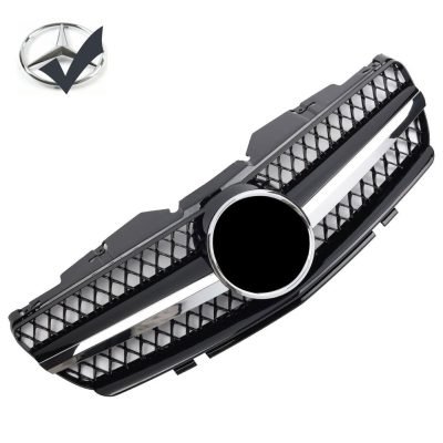 Griglia sportiva griglia per Mercedes R230 SL 2001-2006 cromo nero look AMG