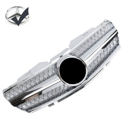 Griglia sportiva per Mercedes R230 SL 2001-2006 nero lucido AMG Look