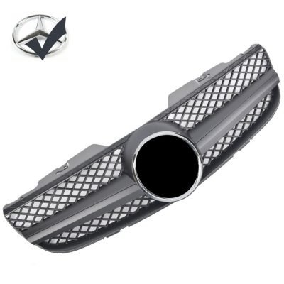 Griglia griglia sportiva per Mercedes R230 SL 2006-2008 nero opaco AMG Look