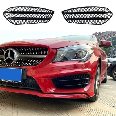 Griglia paraurti + alette adatte per Mercedes C117 X117 CLA con equipaggiamento esterno AMG (solo pre-lifting)