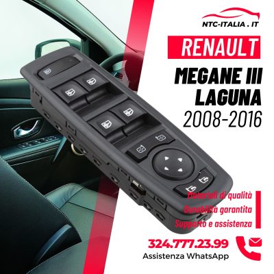 Pulsanti 254000015R Alzacristalli Lato Guida Renault Megane III Laguna Fluence