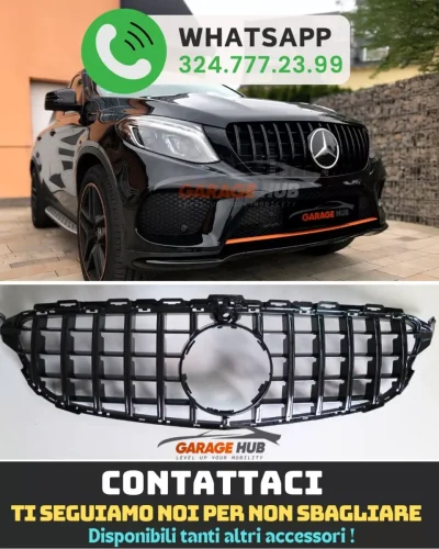 Griglia GT GLE 63 Total Black per Mercedes GLE Coupe 2015-2019 Panamericana AMG