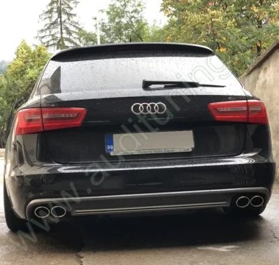 Diffusore ✨S6 Upgrade✨ per Audi A6 C7 2012-2015 (Sline) Posteriore Sotto Paraurti ABS