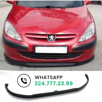Lama Frontale Peugeot 307 207 306 Sotto Paraurti Splitter Spoiler Anteriore