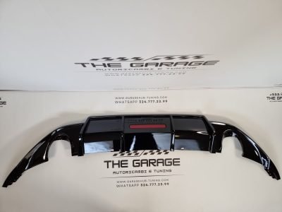 Diffusore Posteriore con LED per VW Golf 7.5 dal 2017 R Look Nero Lucido