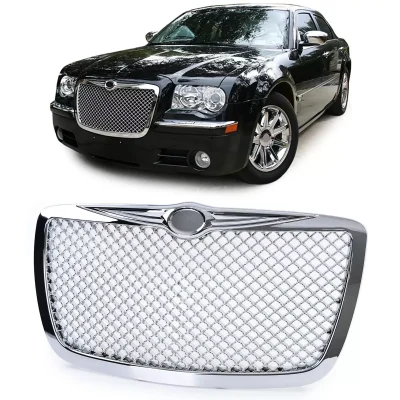 Griglia Sport cromata design nido d’ape, per Chrysler 300C berlina Touring 04-11
