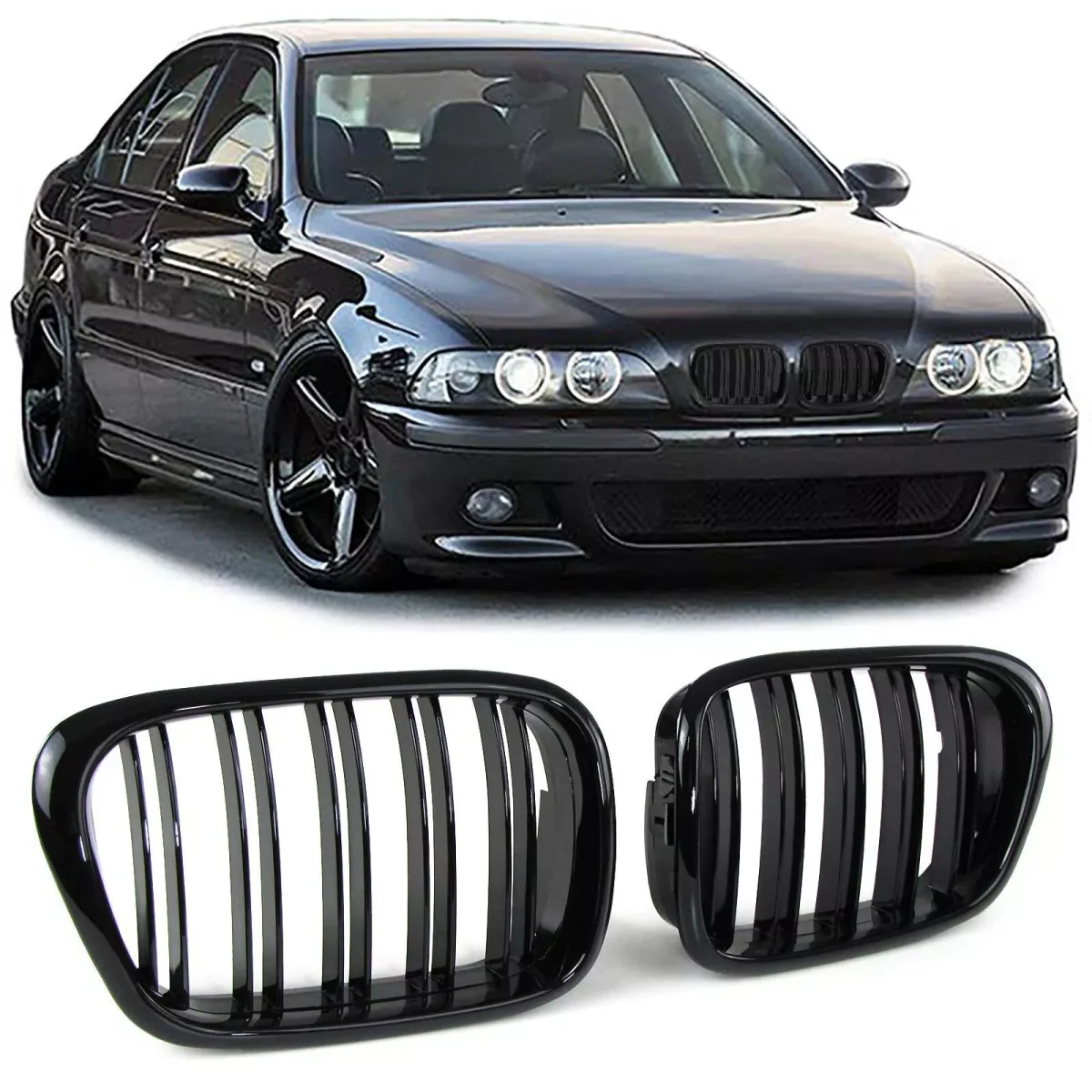 Griglia Sport doppio ponte, performance lucida adatta, per BMW Serie 5 E39 95-03