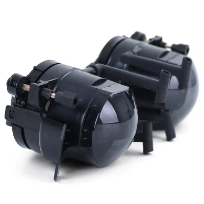 Coppia fendinebbia vetro trasparente HB4 nero fumo adatti, per BMW E60 E61 03-07