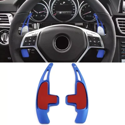 Palette Cambio Alluminio Blu, per Mercedes AMG ML63 G63 G65 W463 GL63 GLA45