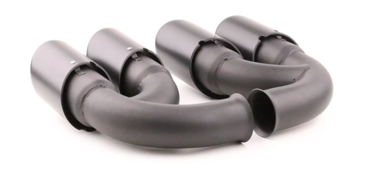 Terminali Sportivi Acciaio Inox Nero, per Porsche Cayenne V8 GTS Turbo S 10-14